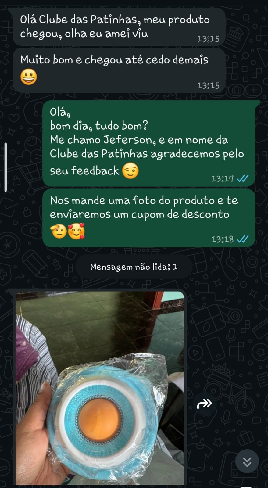 Avalia&ccedil;&atilde;o real de cliente